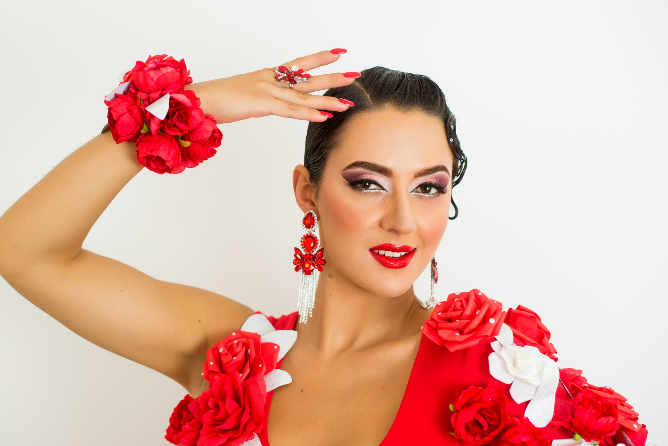 Simona Veprekova 6 Mistrovství ČR makeup TOP 7 nej výsledná práce do soutěže - Téma DANCING FLOWERS